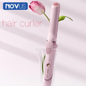 NOVUS 2 az 1-ben professzionális lapos vas hajvasaló 3, 30 másodpercig állítható hőmérsékletű, 60 perces, automatikusan kikapcsolódó hajformázó eszköz