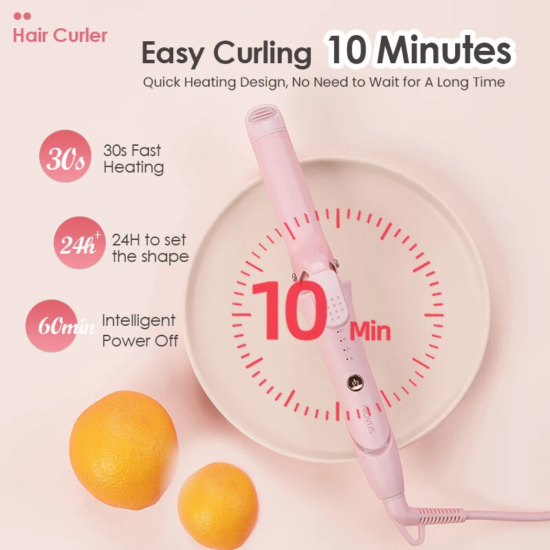 NOVUS 2 az 1-ben professzionális lapos vas hajvasaló 3, 30 másodpercig állítható hőmérsékletű, 60 perces, automatikusan kikapcsolódó hajformázó eszköz