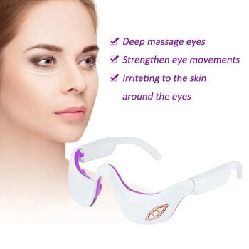 3D Eye Massager Micro Current Thermostatic Infrared Eye Relaxer Improve Eye Bags Relieve Eye Fatague Electric Eye Beauty Device