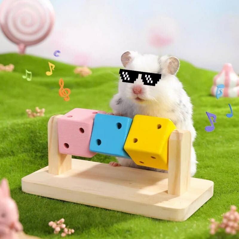 Kāmju košļājamās rotaļlietas Kāmja bagātināšanas rotaļlieta Meistardarbnieciski kodumiem izturīgas jūrascūciņas košļājamās rotaļlietas Sīrijas seskiem ģerbiles trusis