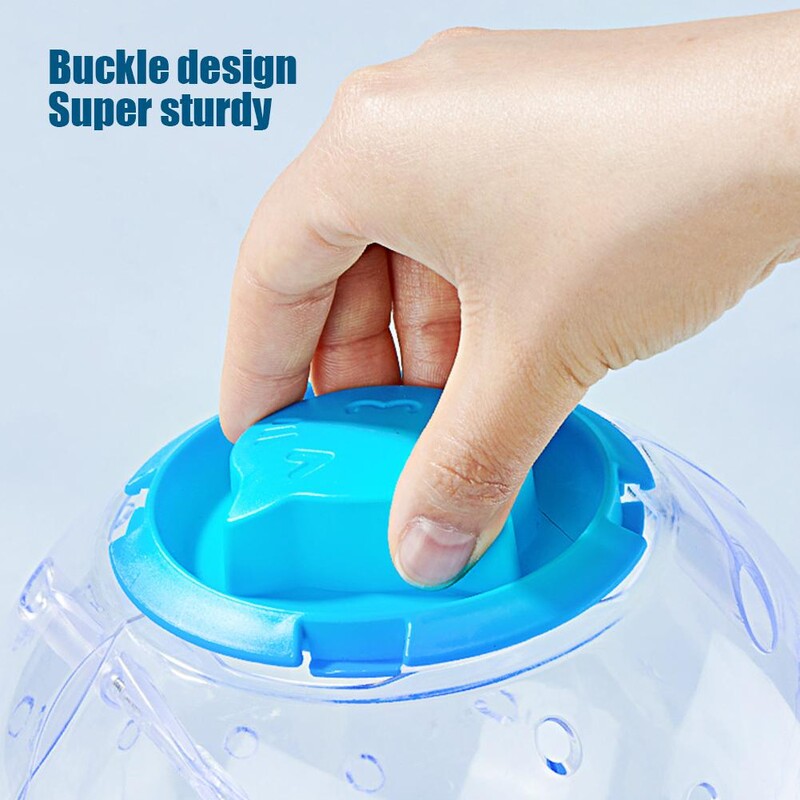 Bėgimo kamuoliukas žiurkėnui, skaidrus mažos naminių gyvūnėlių pelės, bėgiojančios kamuoliukas, šlifuoklis, žiurkė, porėta ventiliacija, gerbilų mankštos žaislas, gyvūno reikmenys