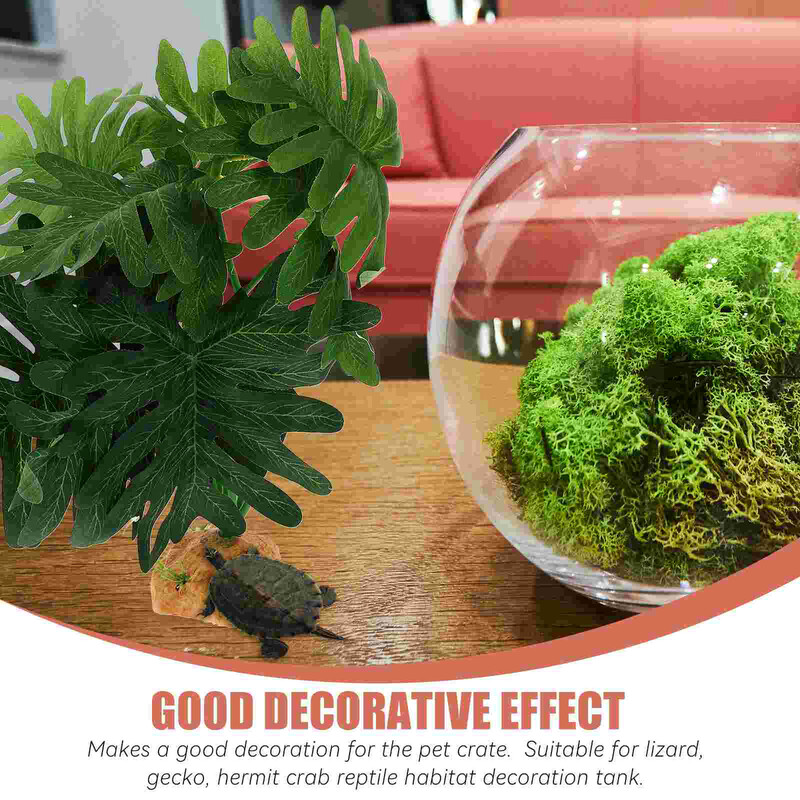 Stādiet rāpuļu augus terārija tvertnes dekorēšanai stikla dekori Zivju sveķu dekori Akvārija piederumi ķirzaka