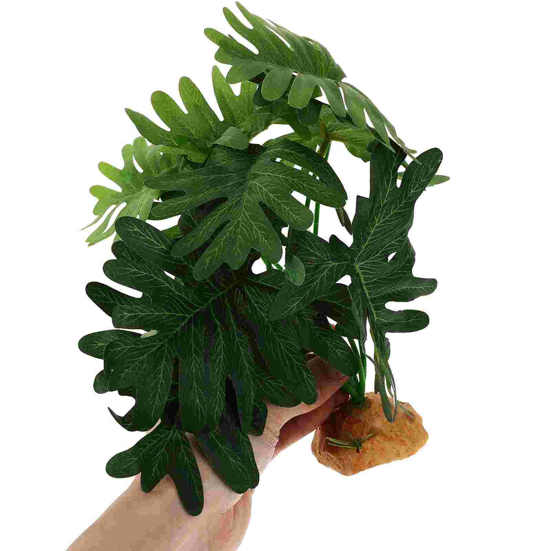 Stādiet rāpuļu augus terārija tvertnes dekorēšanai stikla dekori Zivju sveķu dekori Akvārija piederumi ķirzaka