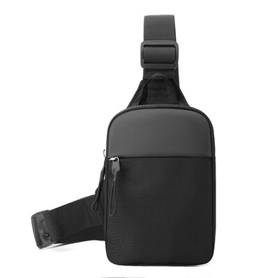 Pánska náprsná taška, módna malá plátenná crossbody taška pre mužov, mini látková popruhová športová kabelka cez rameno, pánska kabelka