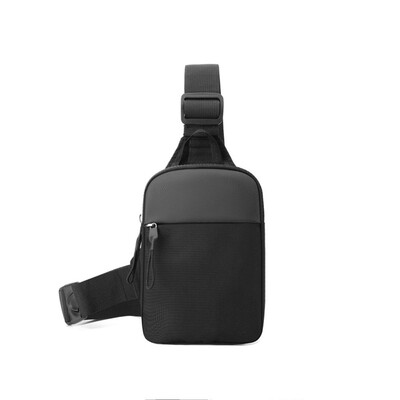 Pánska náprsná taška, módna malá plátenná crossbody taška pre mužov, mini látková popruhová športová kabelka cez rameno, pánska kabelka