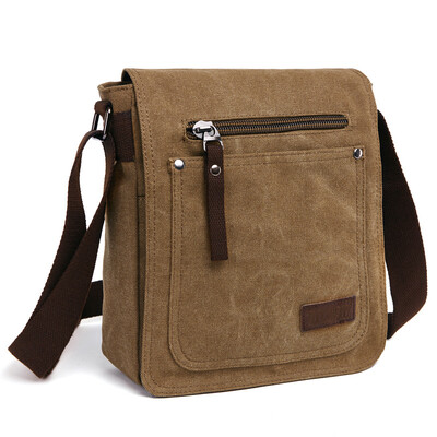 Plátenná taška Vintage Messenger Taška Značková Obchodná Príležitostná Cestovná taška Jedno rameno Unisex Crossbody Taška Muž Bolsa