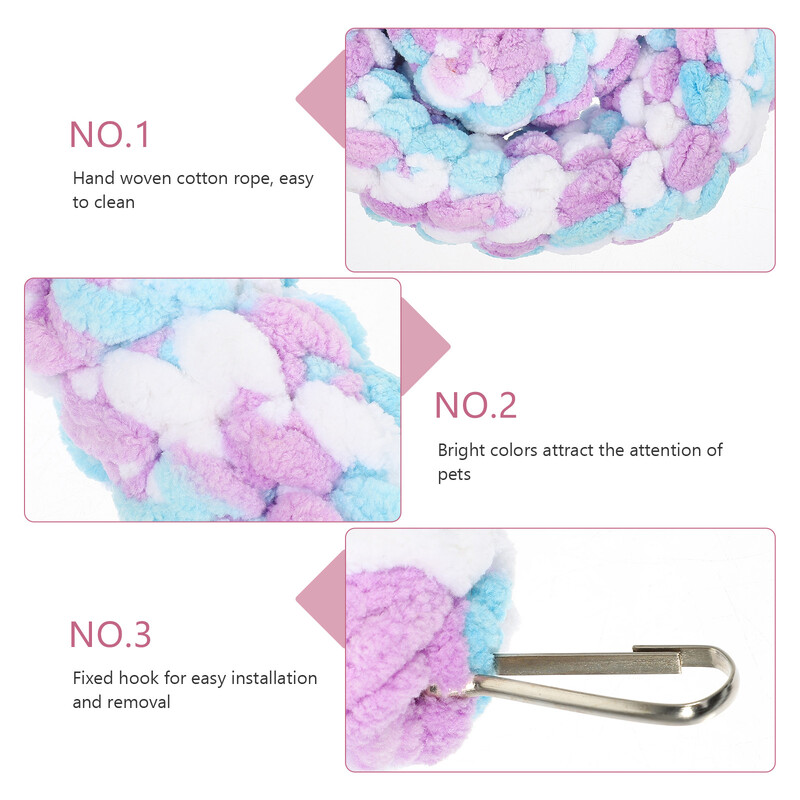 Kāmju kāpšanas rotaļlieta putnu aksesuāri būriem Cukurs Planieris Virve Dzīvnieks Mājdzīvnieks Piekārts Šūpuļtīkls Mazs