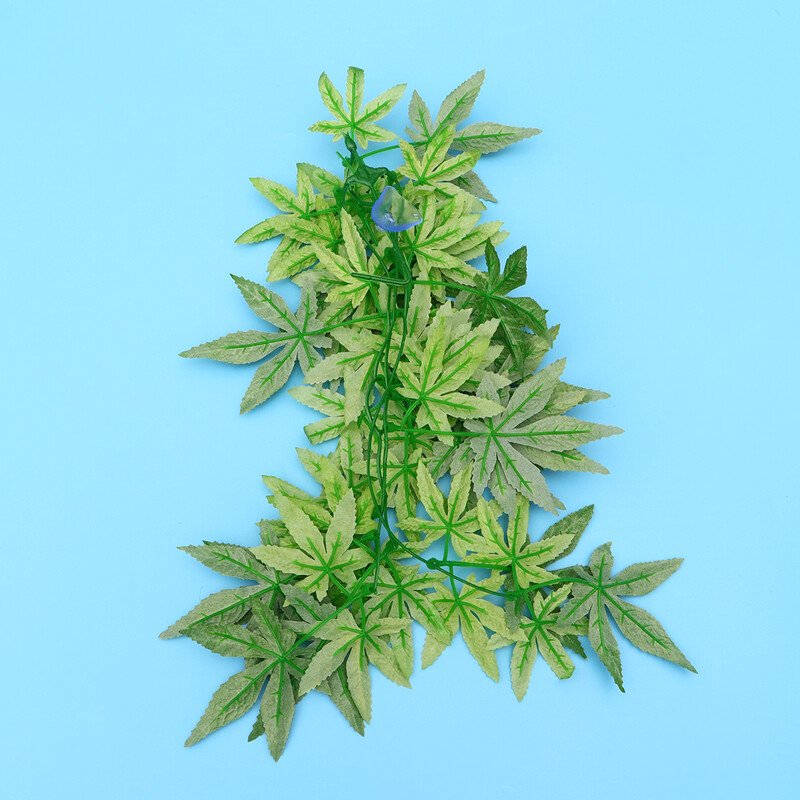 12 collu viltota rotangpalma rāpuļu terārija augiem, dzīvotņu rotājumi, dzīvnieku imitācijas mājdzīvnieki