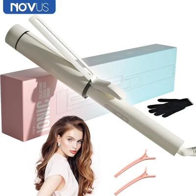 NOVUS 40MM plaukų suktukai 4000W neigiamų jonų keramikos priežiūros priemonė Big Wand Wave plaukų formuotojai garbanojimo lygintuvai greitai įkaistantys plaukų formavimo įrankiai