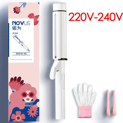 NOVUS 40MM plaukų suktukai 4000W neigiamų jonų keramikos priežiūros priemonė Big Wand Wave plaukų formuotojai garbanojimo lygintuvai greitai įkaistantys plaukų formavimo įrankiai