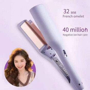 Πτυσσόμενη οθόνη LCD Hair Styling Professional Wave Hair Curling Κεραμικά σίδερα 3 βαρέλια ηλεκτρικό ψαλιδάκι μαλλιών