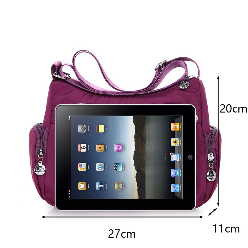 Hétköznapi női válltáska Oxford vízálló cipzáras kézitáska csomag Női nagy kapacitású utazási kereszttáska