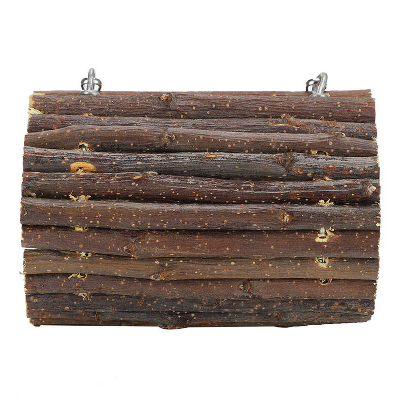 Medinis žiurkėno tunelis žaislas žiurkėnui kramtomieji žaislai kabantis tunelio tiltas maži gyvūnai augintiniai žiurkėno narveliai vamzdeliai žaislai žiurkėnui