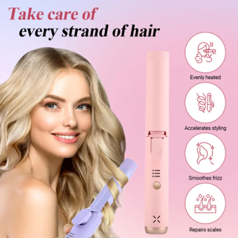 Ondulator fără fir Instrumente portabile de coafare a părului pentru coafare profesională pentru frumusețea părului modelarea părului în miniatură în formă de fl uffer