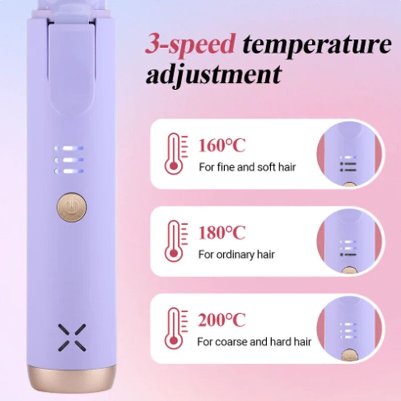 Ondulator fără fir Instrumente portabile de coafare a părului pentru coafare profesională pentru frumusețea părului modelarea părului în miniatură în formă de fl uffer