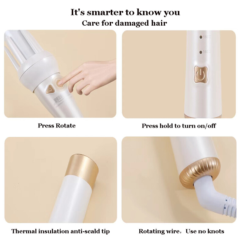 2 viename automatinis besisukantis plaukų suktukas 13 mm/32 mm plaukų lygintuvas keičiamas plaukų suktukų rinkinys plaukų formavimo įrankis