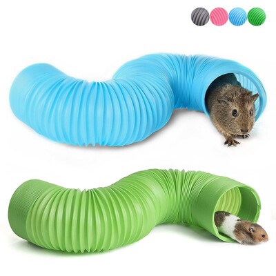 Χάμστερ Παιχνίδι Pipeline Small Pet Fun Tunnel Τηλεσκοπικός σωλήνας 100cm Ινδικό χοιρίδιο Hedgehog Totoro Ferret Product Rat Toys Stretch Tube