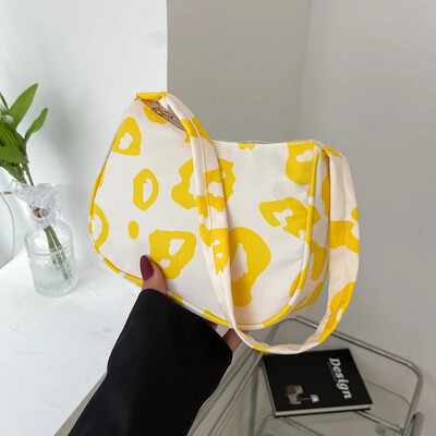 Ružové leopardie plátené kabelky cez rameno, kabelka pod pazuchu, vintage dámske malé kabelky, ležérne, univerzálne, módne, dámske štvorcové kabelky