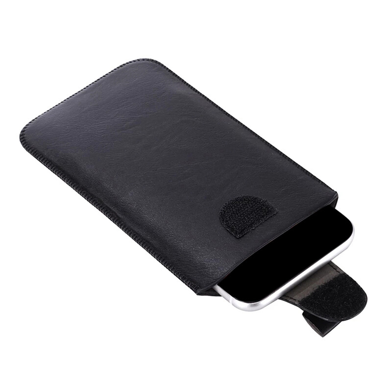 Univerzálne puzdro na telefón s puzdrom 4,7-6,5 palca pre iPhone Samsung Huawei Xiaomi LG Smart Phones Kožené ultratenké puzdro na pás