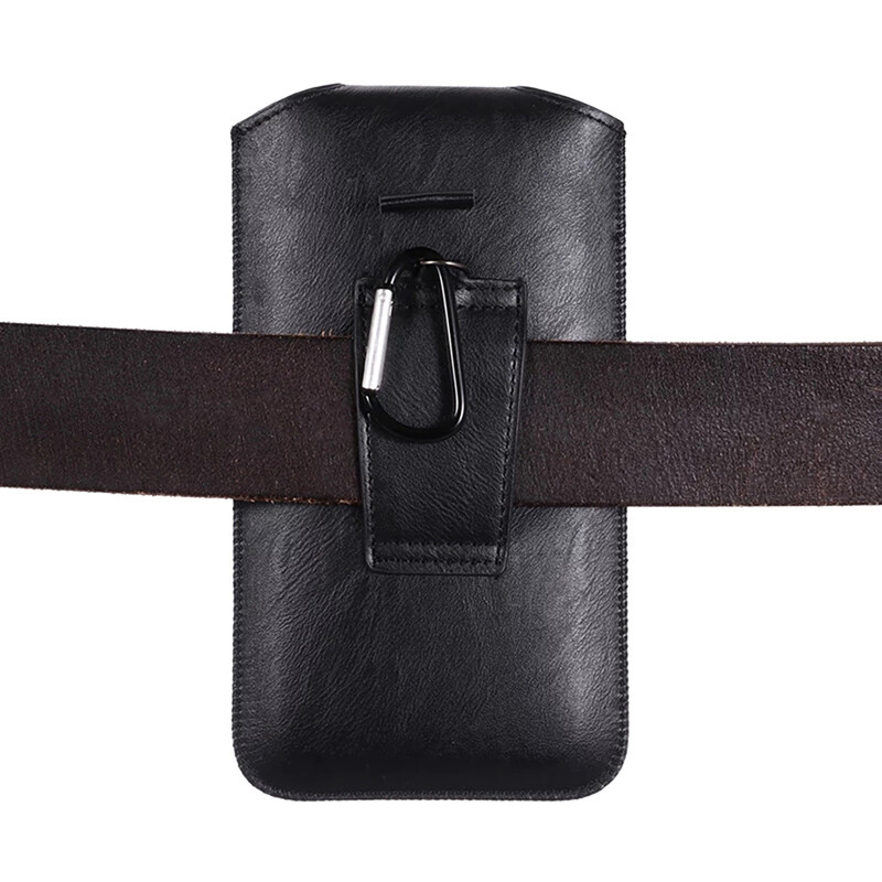 Univerzálne puzdro na telefón s puzdrom 4,7-6,5 palca pre iPhone Samsung Huawei Xiaomi LG Smart Phones Kožené ultratenké puzdro na pás