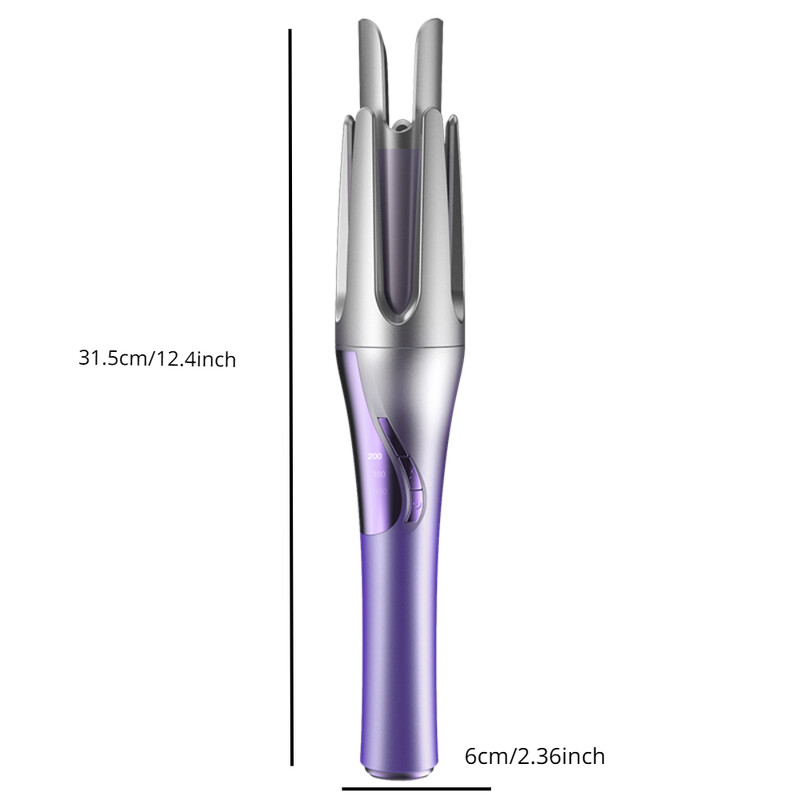 Automatinis plaukų suktukas, belaidis USB įkraunamas garbanojimo lygintuvas, banguotas skystųjų kristalų ekranas Keraminis garbanotas besisukantis garbanojimo bangų stiebas