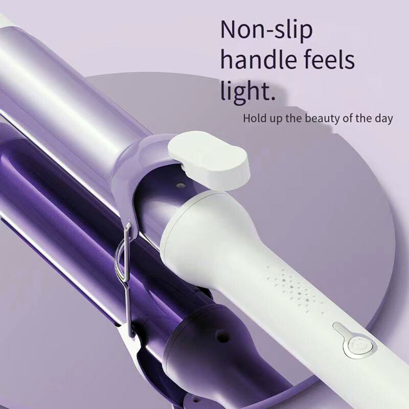 Ondulator electric de 40 mm pentru femei, ondulator profesional din ceramică, cu temperatură reglabilă, instrument de coafare a părului