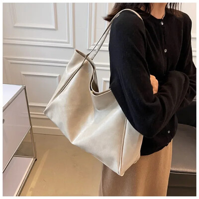 Dámska taška Tote Bag Módne puzdro pod pazuchu Veľkokapacitná mäkká pu kožená taška cez rameno Retro crossbody taška Ležérna prenosná taška BucketBags