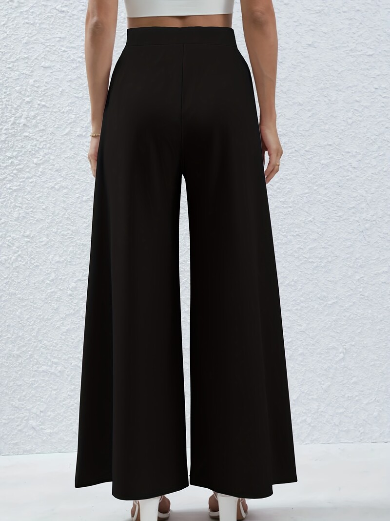 Dámske letné nohavice s pleteným vzorom, nové, plus size, elegantné, so širokými nohavicami, ležérne