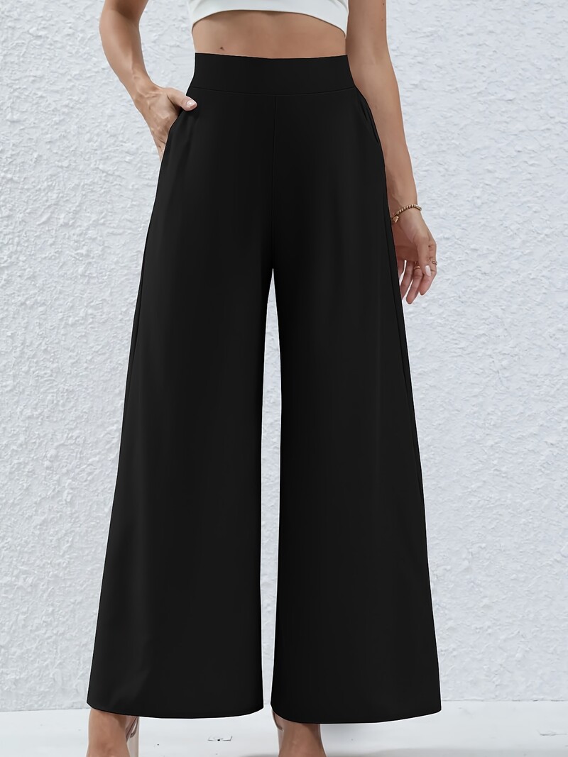 Dámske letné nohavice s pleteným vzorom, nové, plus size, elegantné, so širokými nohavicami, ležérne