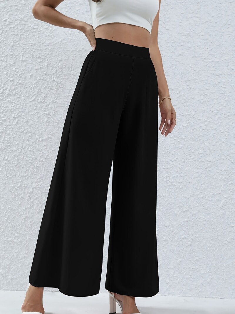 Dámske letné nohavice s pleteným vzorom, nové, plus size, elegantné, so širokými nohavicami, ležérne