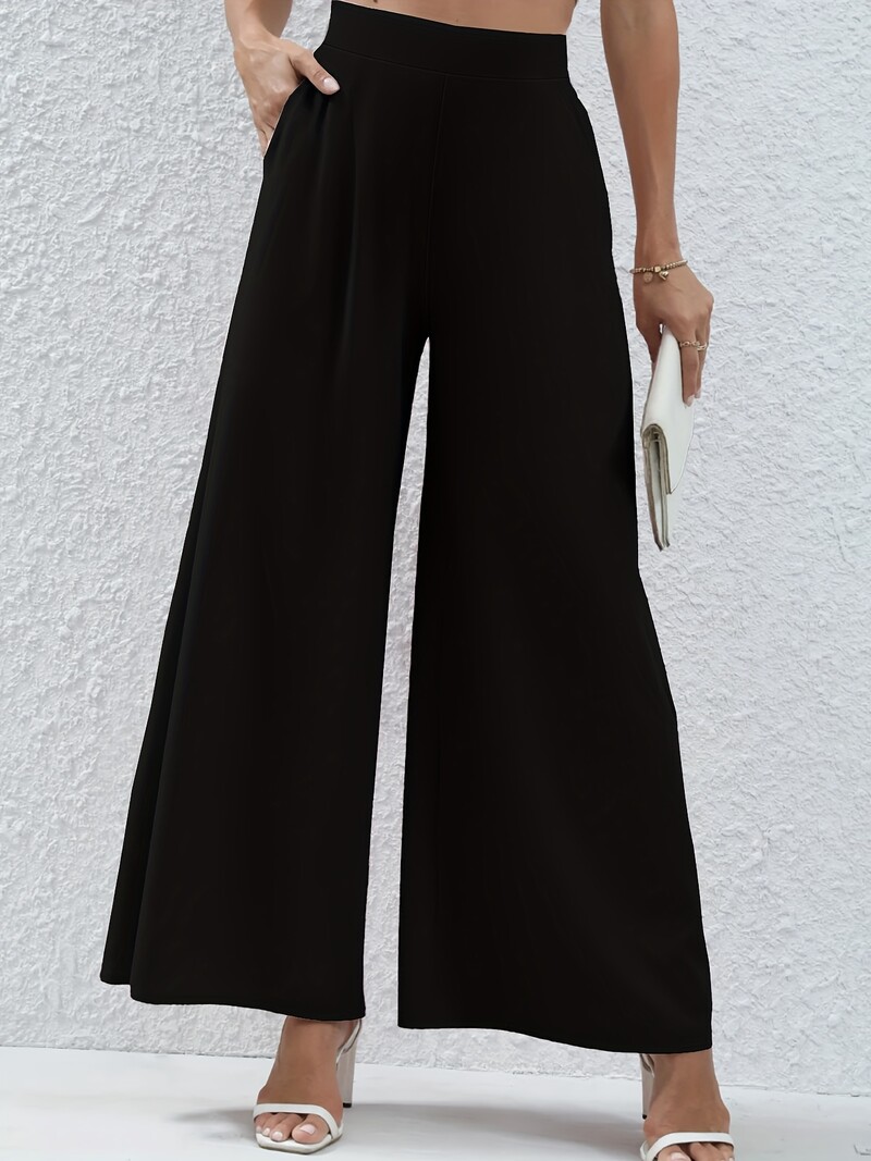 Dámske letné nohavice s pleteným vzorom, nové, plus size, elegantné, so širokými nohavicami, ležérne