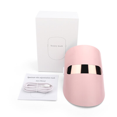 LED маска за лице Led Light Photon Therapy 3 цвята Light Facial Beauty Устройство за подмладяване на кожата Премахване на бръчки Против стареене