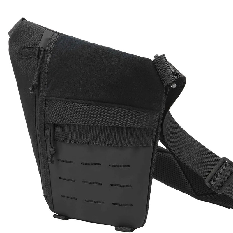 Overstock vyriškas taktinis pečių krepšys, apsaugantis nuo vagystės, paslėptas ginklo dėklas, reguliuojamas skersinis krūtinės krepšys, nematomas ginklo dėklas