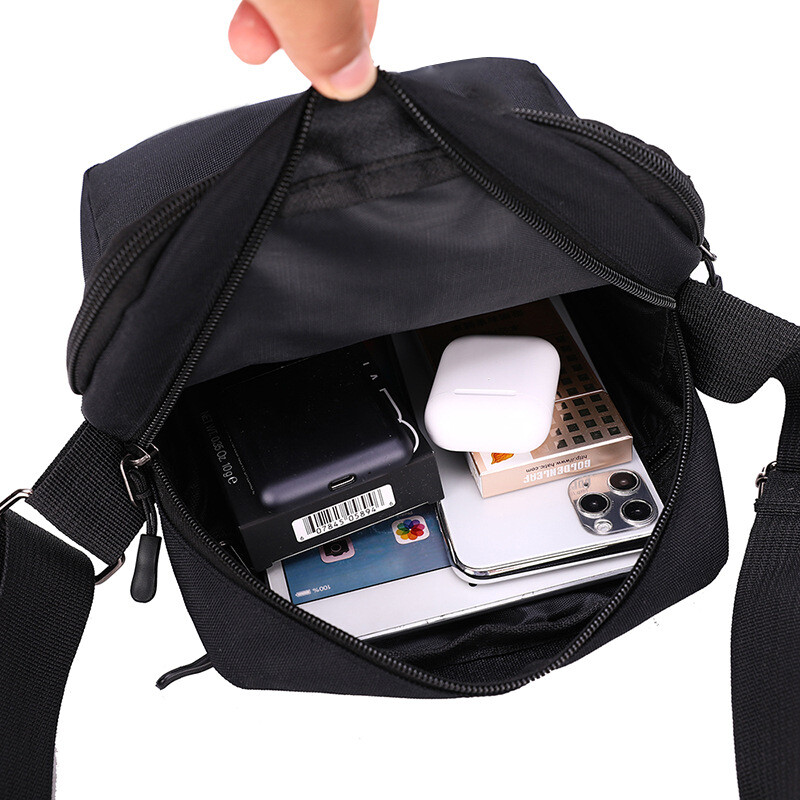 Pánska taška cez rameno, moderná oxfordská látka, malá taška cez rameno, ležérna jednoduchá taška na mobilný telefón, crossbody taška s chlopňou, peňaženka, držiak na karty