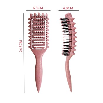 Четка за къдрава коса Hollow out Curl Define Styling Brush Гребен за брада Styling Четка за разплитане Многофункционални инструменти за домашен стил