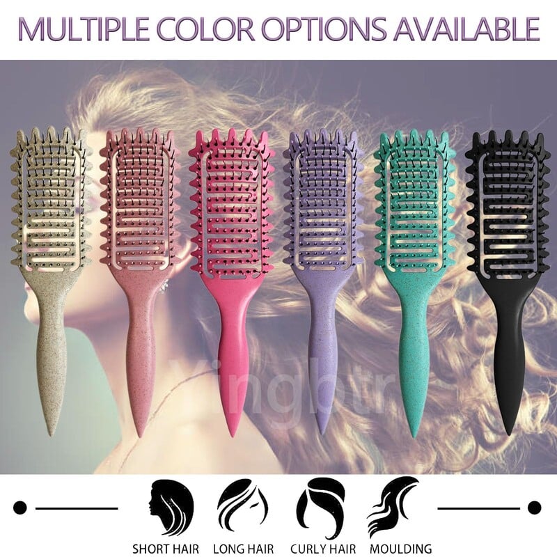 Βούρτσα για σγουρά μαλλιά με κούφια έξω μπούκλα Βούρτσα styling Βούρτσα για γένια χτένα για styling Βούρτσα για ξεμπερδέματα Εργαλεία οικιακού styling πολλαπλών χρήσεων