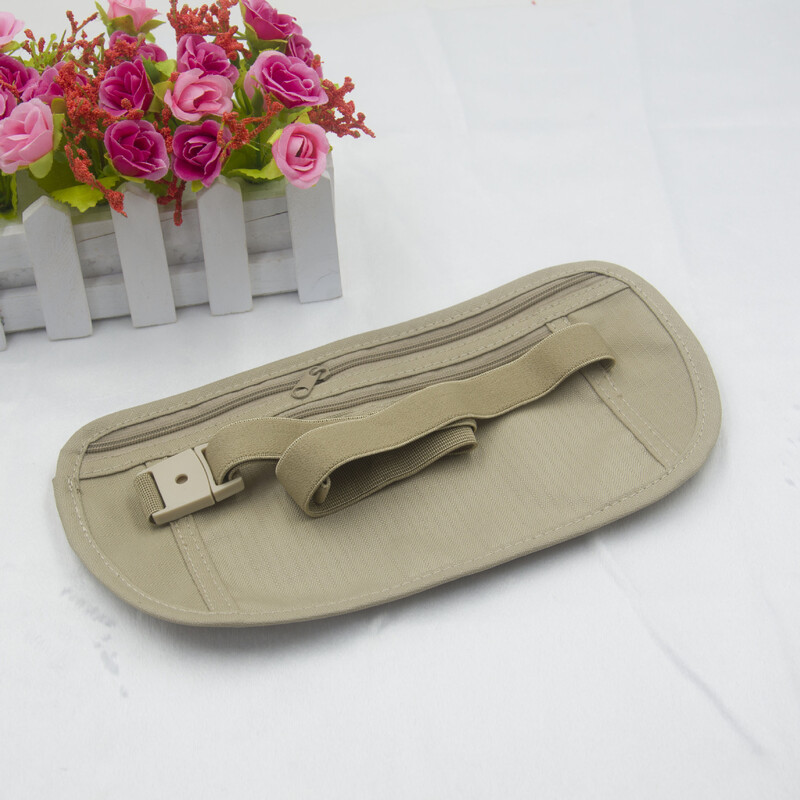 Nevidljivi putni paketi oko struka Torbica za putovnicu Pojasna torbica za novac Skriveni sigurnosni novčanik Poklon Putna torba Torbica za prsa Torbica za novac oko struka