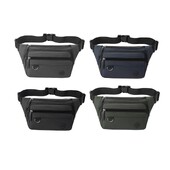 Torba oko struka Torba oko struka za muškarce s džepovima na patentni zatvarač Lagana ležerna torbica Torba za rame za putovanje na posao Biciklizam Kupovina