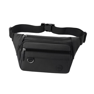 Torba oko struka Torba oko struka za muškarce s džepovima na patentni zatvarač Lagana ležerna torbica Torba za rame za putovanje na posao Biciklizam Kupovina