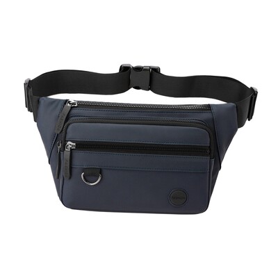 Torba oko struka Torba oko struka za muškarce s džepovima na patentni zatvarač Lagana ležerna torbica Torba za rame za putovanje na posao Biciklizam Kupovina