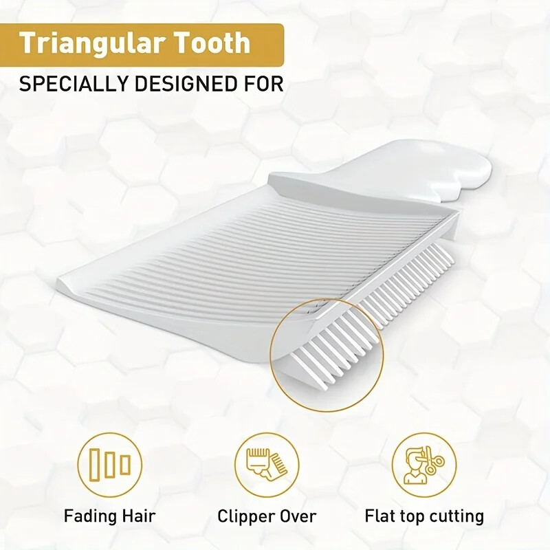 Fading Comb Professional Barber Clipper Blending Flat Top Hair Hair Cotting Comb for Men Ανθεκτική στη θερμότητα Fade Brush Styling Salon