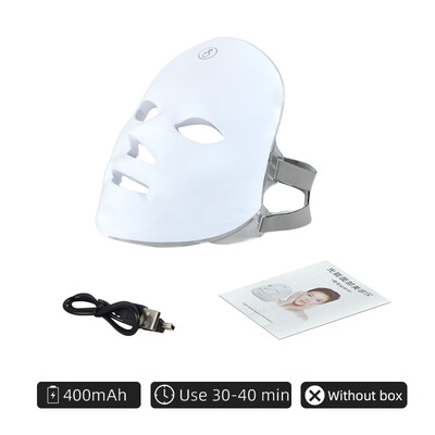 7 spalvų LED veido kaukė Fotonų terapijos priemonė nuo raukšlių šalinimo nuo spuogų, odos atjauninimo balinanti SPA kaukė mašinos odos priežiūros priemonės