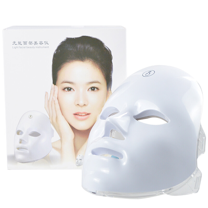 7 spalvų LED veido kaukė Fotonų terapijos priemonė nuo raukšlių šalinimo nuo spuogų, odos atjauninimo balinanti SPA kaukė mašinos odos priežiūros priemonės