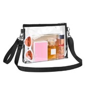 Priehľadná dámska crossbody kabelka, luxusná módna PVC priehľadná taška cez rameno, vysoko kvalitná malá nepremokavá kabelka, ženská kabelka