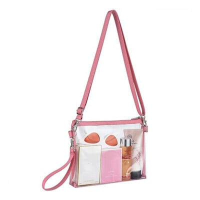 Priehľadná dámska crossbody kabelka, luxusná módna PVC priehľadná taška cez rameno, vysoko kvalitná malá nepremokavá kabelka, ženská kabelka
