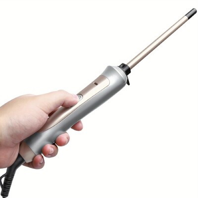 9 mm-es vékony hajcsavaró 3/8 hüvelykes kis hajsütővas Professzionális hajsütőpálca Kerámia kis fogó rövid és hosszú hajhoz