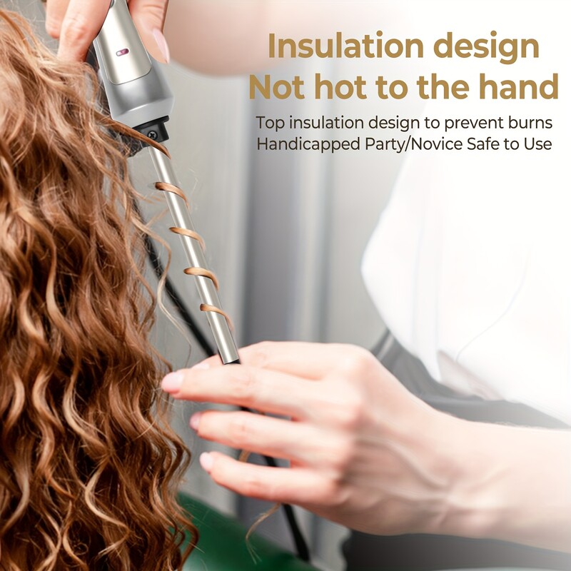 9 mm-es vékony hajcsavaró 3/8 hüvelykes kis hajsütővas Professzionális hajsütőpálca Kerámia kis fogó rövid és hosszú hajhoz