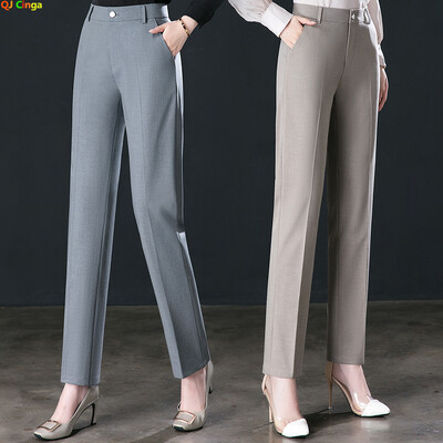 Divatos női öltöny nadrág fekete szürke Khaki Pantalones tavaszi és őszi női karcsú nadrág 26 27 28 29 30 31 32 33