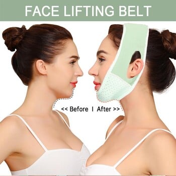 Каишка за отслабване на лицето Reduce Double Chin Lift V Face Stickers Anti Bandage For Face Lent Belt Mask Lift Oval Mask Face