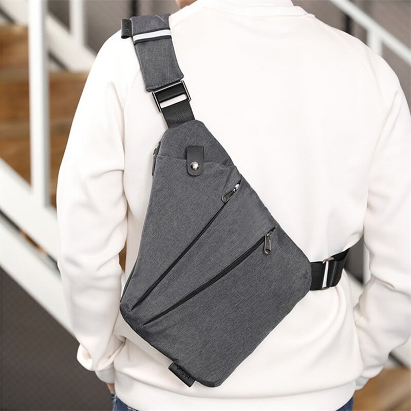 Multifunkčné náprsné tašky, proti krádeži, jednotlivé crossbody tašky pre mužov, vodotesná pánska taška cez telo, ľadvinka